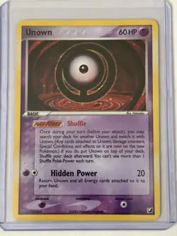 2005 Pokemon Unown (O) EX Unseen Forces O/28 - Holo Basic - Image 1