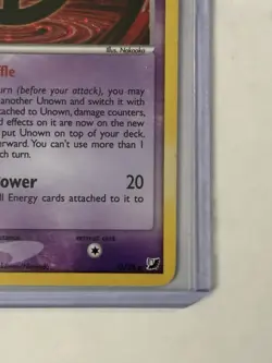 2005 Pokemon Unown (O) EX Unseen Forces O/28 - Holo Basic - Image 4