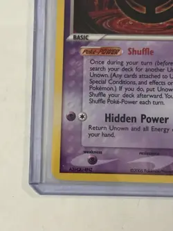 2005 Pokemon Unown (O) EX Unseen Forces O/28 - Holo Basic - Image 5