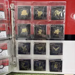 Pokemon 24k Gold Plated Stickers Lot of x 49-Striking Candy - NO MEW U.K+ Binder - Image 4