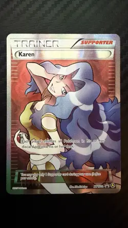 Pokemon Trainer Karen XY177a Black Star Promos - Image 1