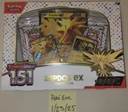 Pokemon TCG Scarlet & Violet 151 Zapdos EX Collection Box NEW SEALED (1) - Image 1