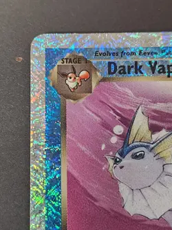 Dark Vaporeon 9/110 Legendary Collection Reverse Holo Pokemon Card TCG - Image 2