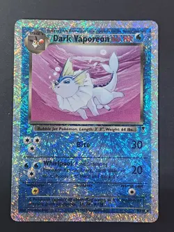 Dark Vaporeon 9/110 Legendary Collection Reverse Holo Pokemon Card TCG - Image 3