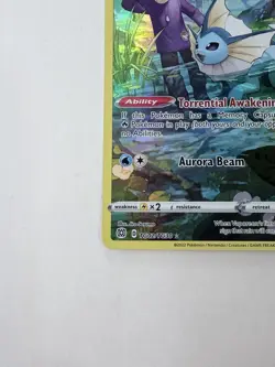 Pokemon TCG Vaporeon TG02/TG30 Swsh09: Brilliant Stars Trainer Gallery Holo E - Image 5