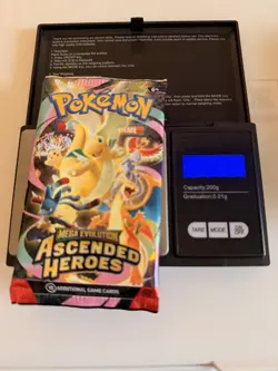 Extremely HEAVY Pokemon TCG Ascended Heroes 22.92g Heavy Sealed Booster Pack - Image 2