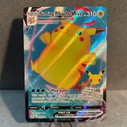 Surfing Pikachu VMAX 009/025 Holo Celebrations Pokemon NM - Image 1