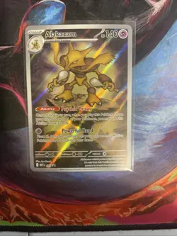 Pokemon TCG MEP 009 - Black Star Promo Alakazam Full Art - New Mint - Image 1