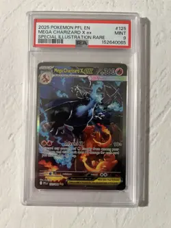 2025 Pokemon Mega Charizard Paldean Flames PFL PSA 9 - Image 1