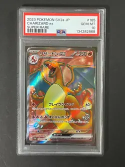 PSA 10 Charizard ex 185/165 SV2a Pokemon 151 SR Japanese - Image 1