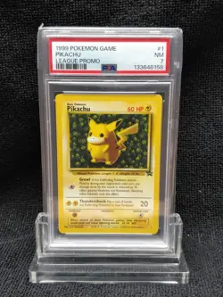 1999 Pokemon game Pikachu League Promo #1_ PSA 7 - Image 3