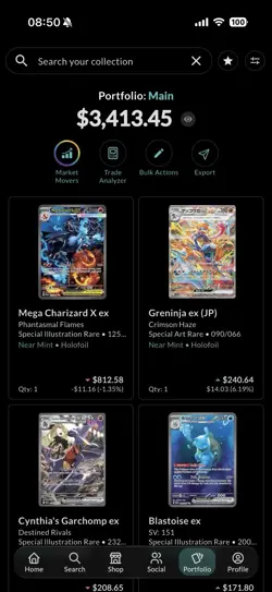 Pokemon TCG Special Illustration Rare Lot - Charizard, Greninja, Garchomp, Blas… - Image 1