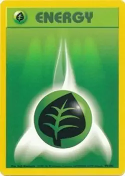 Pokemon Grass Energy (99/103) Base NM - Image 1