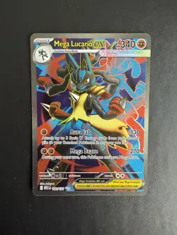 Pokemon TCG Mega Lucario EX 160/132 Mega Evolution - Image 1