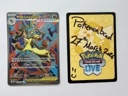 Pokemon TCG Mega Lucario ex 160/132 Full Art Ultra Rare Mega Evolution - Image 2