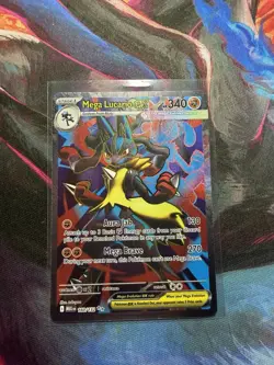 Pokemon Mega Lucario Ex 160/132 Mega Evolution Card NM - Image 1