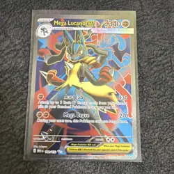Pokemon TCG Mega Evolution Lucario EX 160/132 Full Art - Image 1