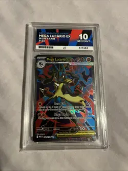Pokemon TCG Mega Evolution Lucario EX 160/132 Full Art Ace 10 - Image 1