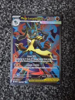 Pokemon Mega Lucario EX Full Art 160/132 Mega Evolution Ultra Rare - Image 1