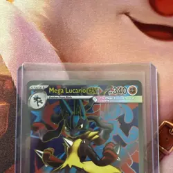 MEGA LUCARIO EX 160/132 ULTRA RARE MEGA EVOLUTION POKEMON - Image 2