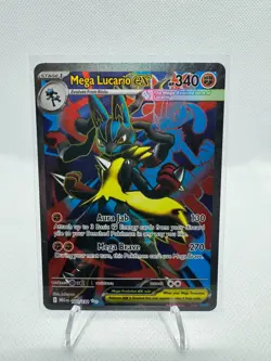 Pokemon TCG Mega Evolution Mega Lucario ex 160/132 Ultra Rare Full Art NM/Mint - Image 1