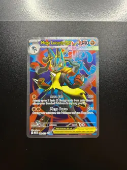 Mega Lucario EX 160/132 FULL ART - Mega Evolution - Pokemon TCG - NM - Image 1