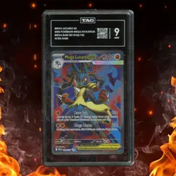 Pokemon Mega Evolution MEGA LUCARIO EX 160/132 Ultra Rare TAG 9 - Image 1