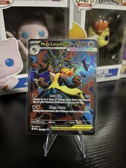 Mega Lucario ex 160/132 - Ultra Rare Full Art Holo - Pokemon Mega Evolution - NM - Image 1