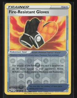 Fire-Resistant Gloves SWSH06: Chilling Reign #138/198 Reverse Holo Pokemon TCG - Image 1