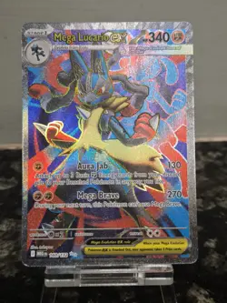 Mega Lucario Ex 160/132 - Pokemon TCG Mega Evolution Card - Ultra Rare - EN/NM - Image 1