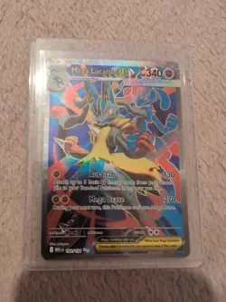 Pokemon TCG Mega Lucario EX Full Art English 160/132 Mega Evolution - Image 1