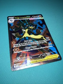 Pokemon TCG Mega Evolution Mega Lucario EX 160/132 Ultra Rare Card - Image 2
