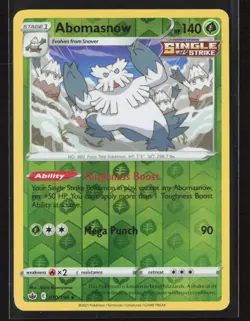 Abomasnow SWSH06: Chilling Reign #010/198 Reverse Holo Pokemon TCG - Image 1