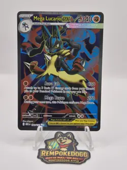 Pokemon TCG Mega Lucario EX 160/132 Mega Evolution Mint/Near MINT - Image 1