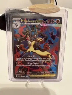 Pokemon TCG Mega Evolution Mega Lucario EX 160/132 Ultra Rare Card - Image 1