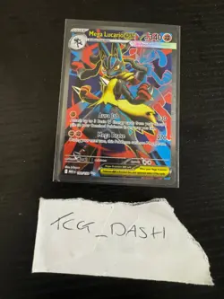 Pokemon TCG Mega Evolution Mega Lucario EX 160/132 Ultra Rare Card - Image 1