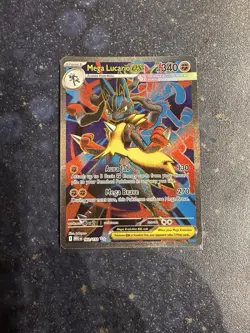 Pokemon TCG Mega Evolution Mega Lucario EX 160/132 Ultra Rare Card - Image 1