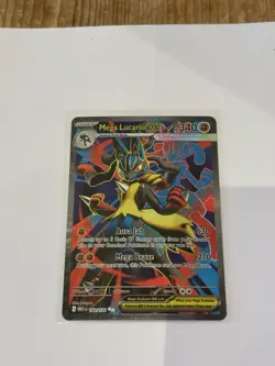 Pokemon TCG: Mega Lucario EX 160/132 Mega Evolution - Pack Fresh - Image 3