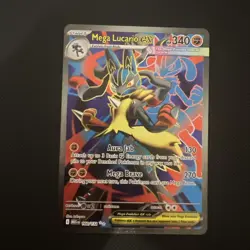 Pokemon TCG Mega Lucario EX Mega Evolution 160/132 Freshly Pulled Mint Ungraded - Image 1