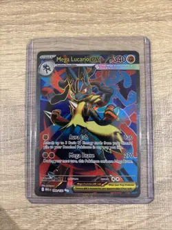 Mega Lucario EX 160/132 Mega Evolution Pokemon TCG Full Art, Near Mint or Better - Image 1