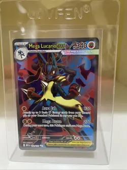 Pokemon TCG Mega Evolution Mega Lucario EX 160/132 Ultra Rare Card - Image 1