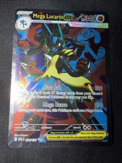 Pokemon TCG Mega Evolution Mega Lucario EX 160/132 Ultra Rare Card - Image 1