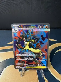 Pokemon TCG Mega Evolution Mega Lucario EX 160/132 Ultra Rare Card NM - Image 1