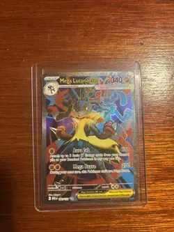 Pokemon TCG Mega Evolution Mega Lucario EX 160/132 Ultra Rare Card Near Mint NM - Image 1