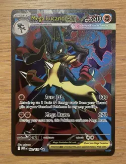 Pokemon Mega Lucario EX TCG Card 160/132 Mega Evolution Series - Image 1