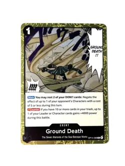 Ground Death Foil OP14-096 The Azure Sea's Seven One Piece - Image 1