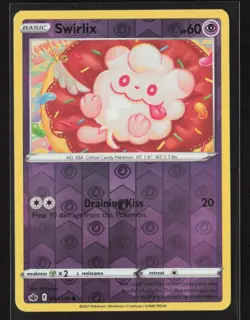 Swirlix SWSH06: Chilling Reign #067/198 Reverse Holo Pokemon TCG - Image 1
