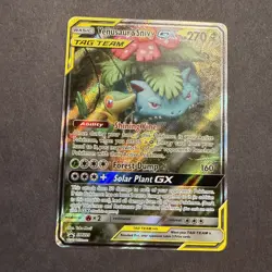 Venusaur & Snivy GX SM229 Sm Holo Tag Team Pokemon - Image 1