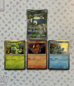 Pokemon TCG Lot Of 4 SV:151 Promos, Snorlax 051, Bulbasaur, Charmander, Squirtle - Image 1