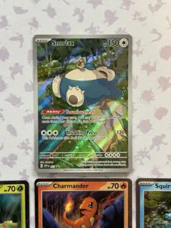 Pokemon TCG Lot Of 4 SV:151 Promos, Snorlax 051, Bulbasaur, Charmander, Squirtle - Image 2